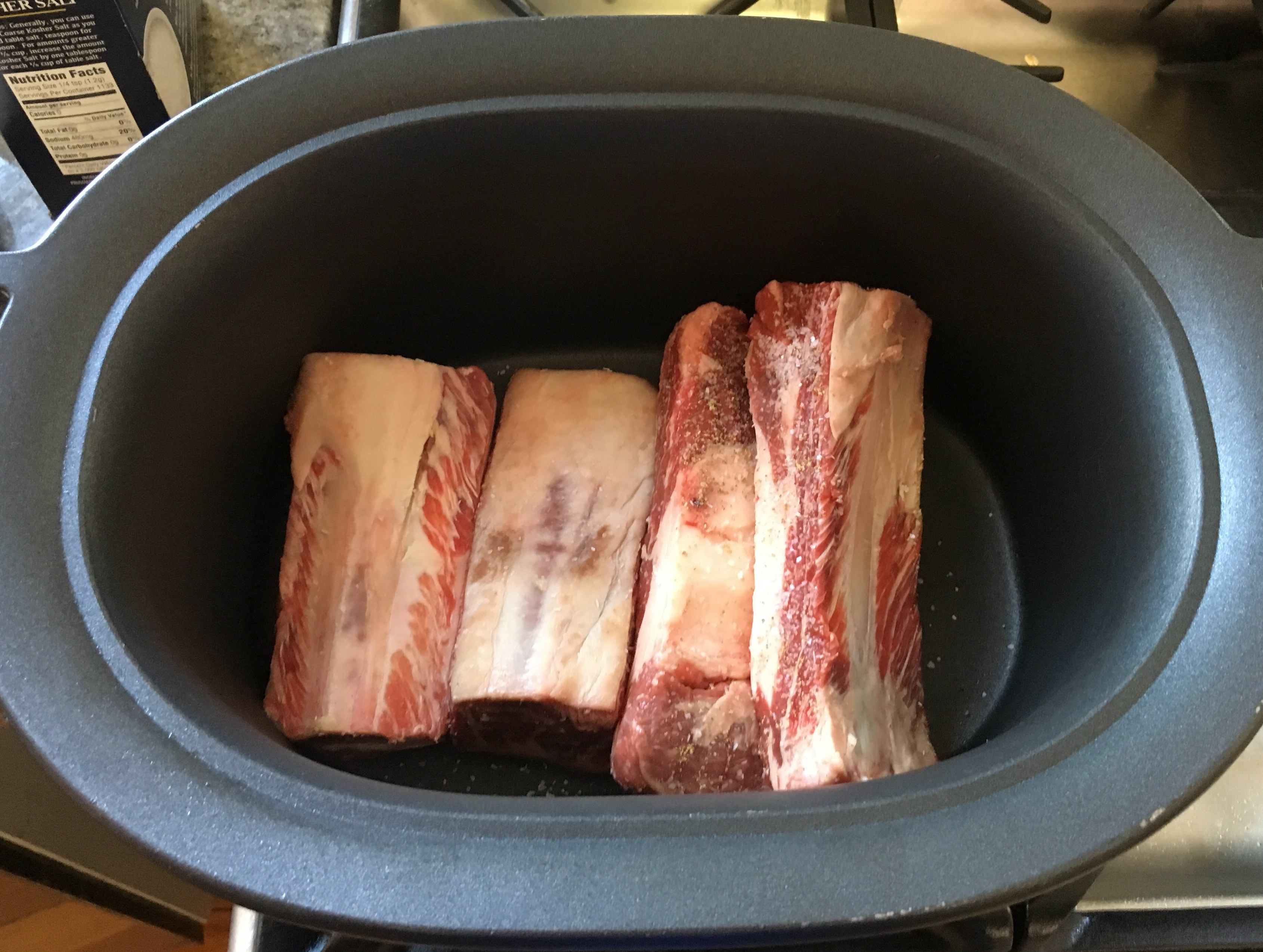 Short ribs picture - ready for browning.