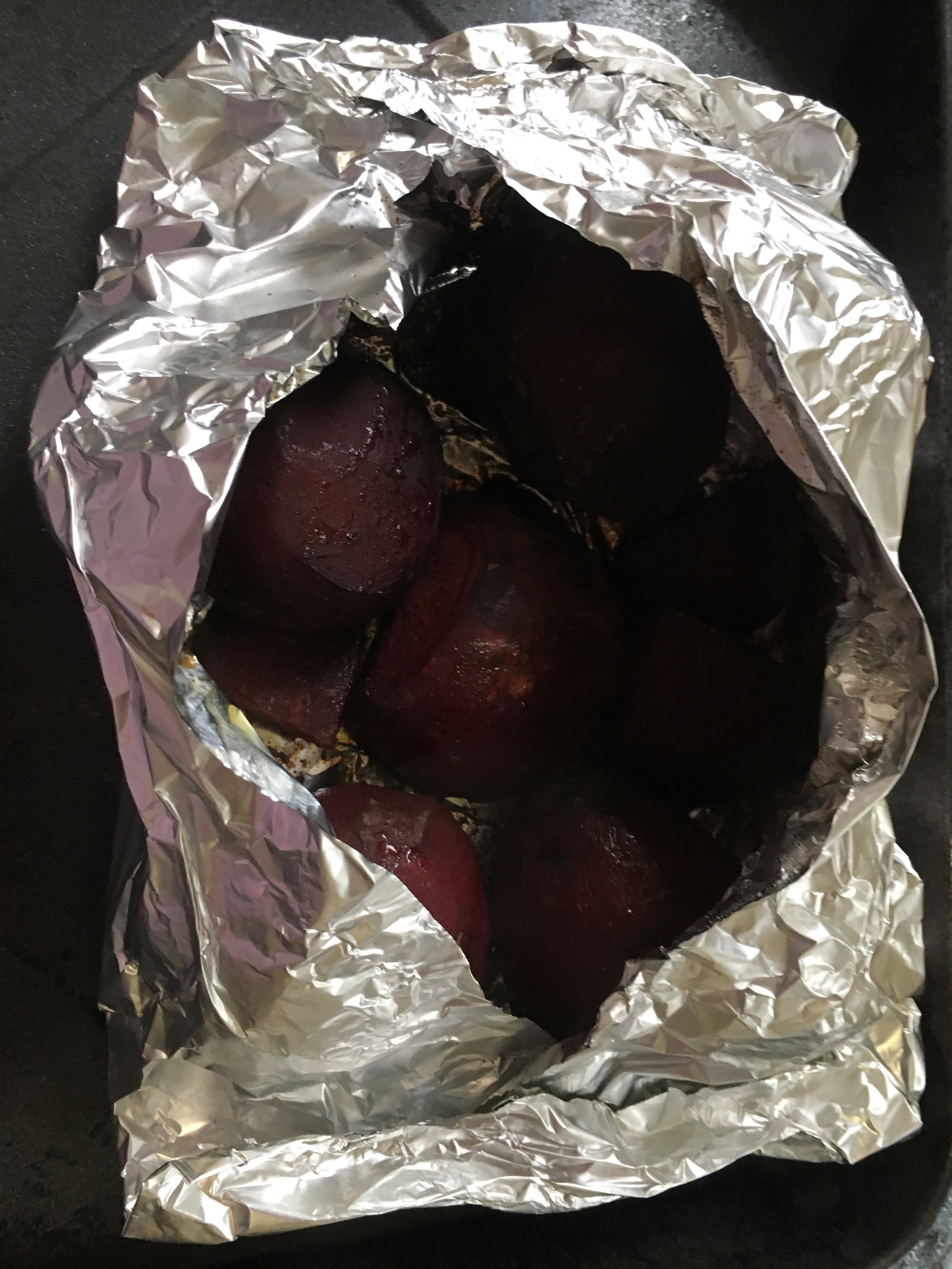 Picture of Easy Roasted Beets Out of the Oven