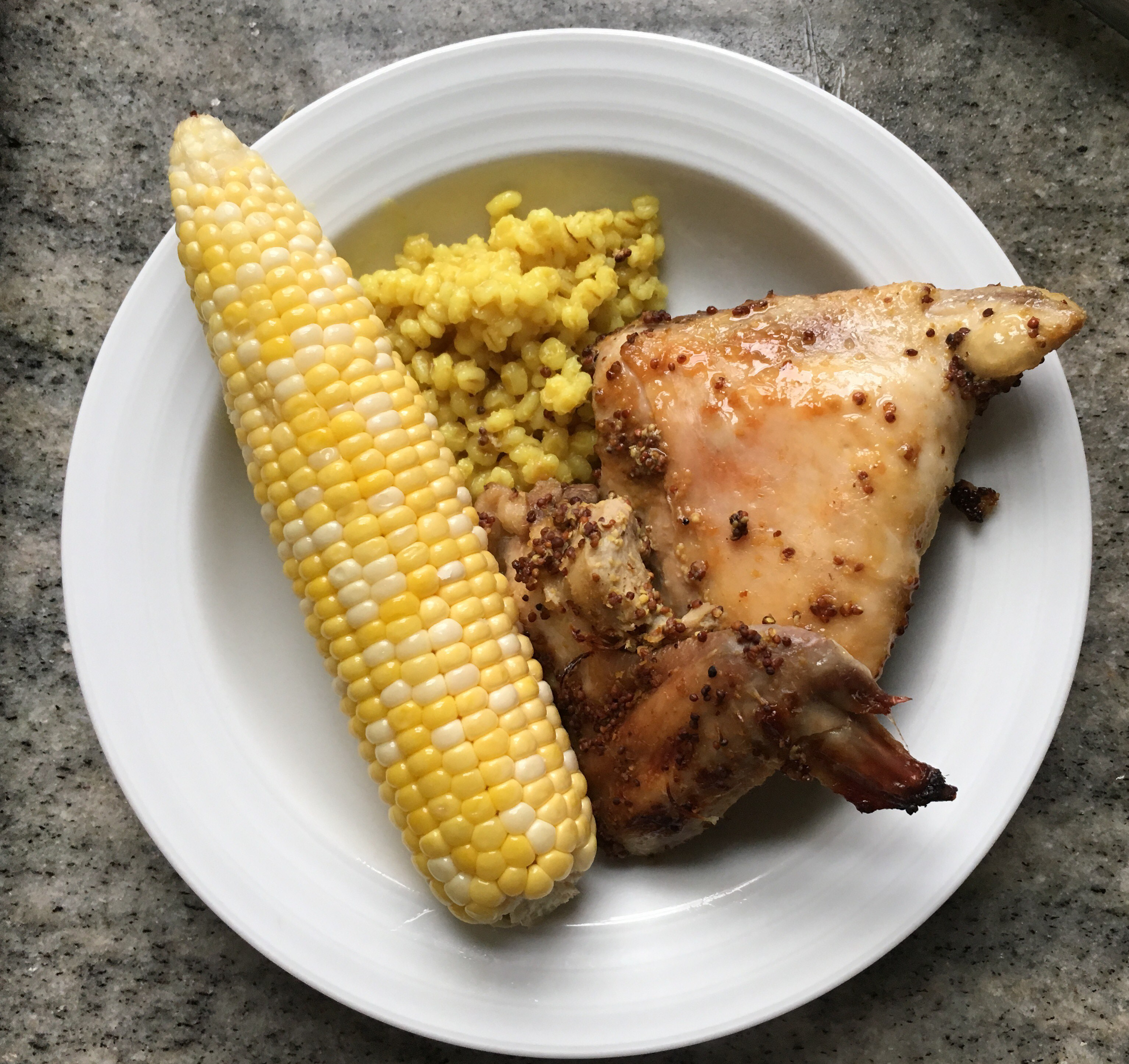 Make Ahead Honey Mustard Roast Chicken.