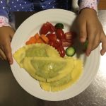 Spinach Ricotta Picture of Ravioli from Eataly with Veggies on the Side
