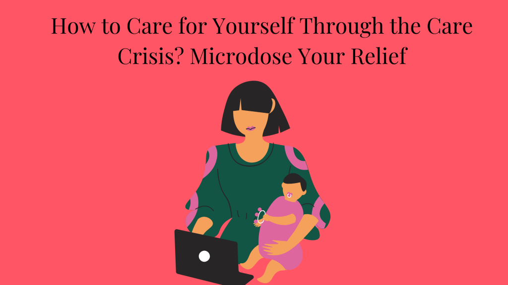 Image of Mom with baby on her lap in front of laptop computer.