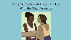 Image of two female friends laughing sitting across the table from each other