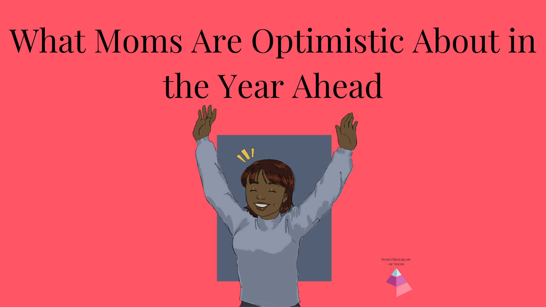 Image of a happy woman with her arms up in the air.