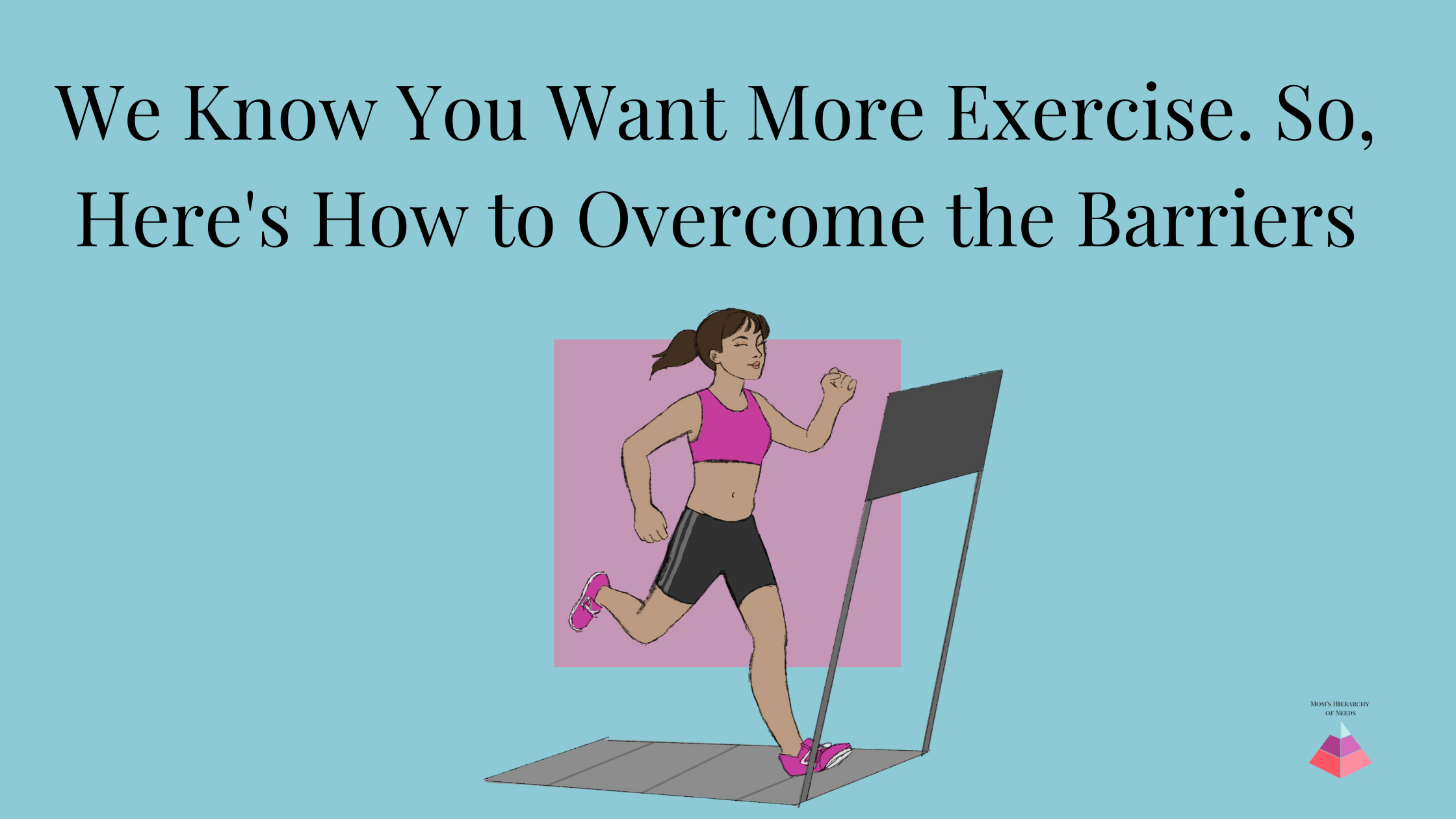 Image of a woman running on a treadmill