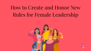 Image of a group of women with their arms held up in a strong pose