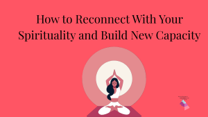 Image of a woman on a yoga mat in a lotus pose