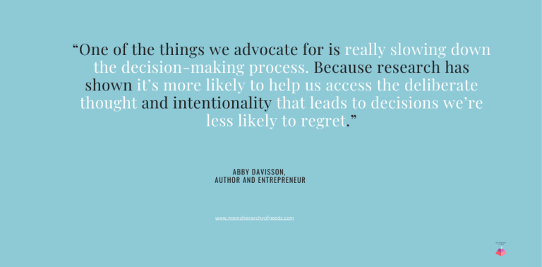 article how do you make a big decision