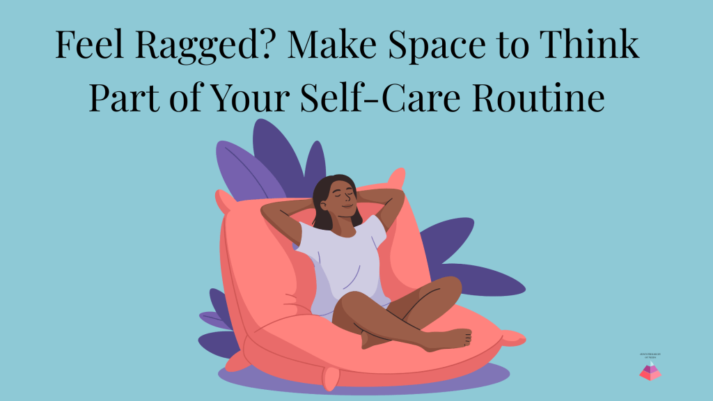 Image of a woman sitting on a chair looking rested and peaceful